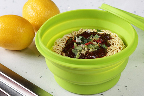  方便的硅膠折疊碗